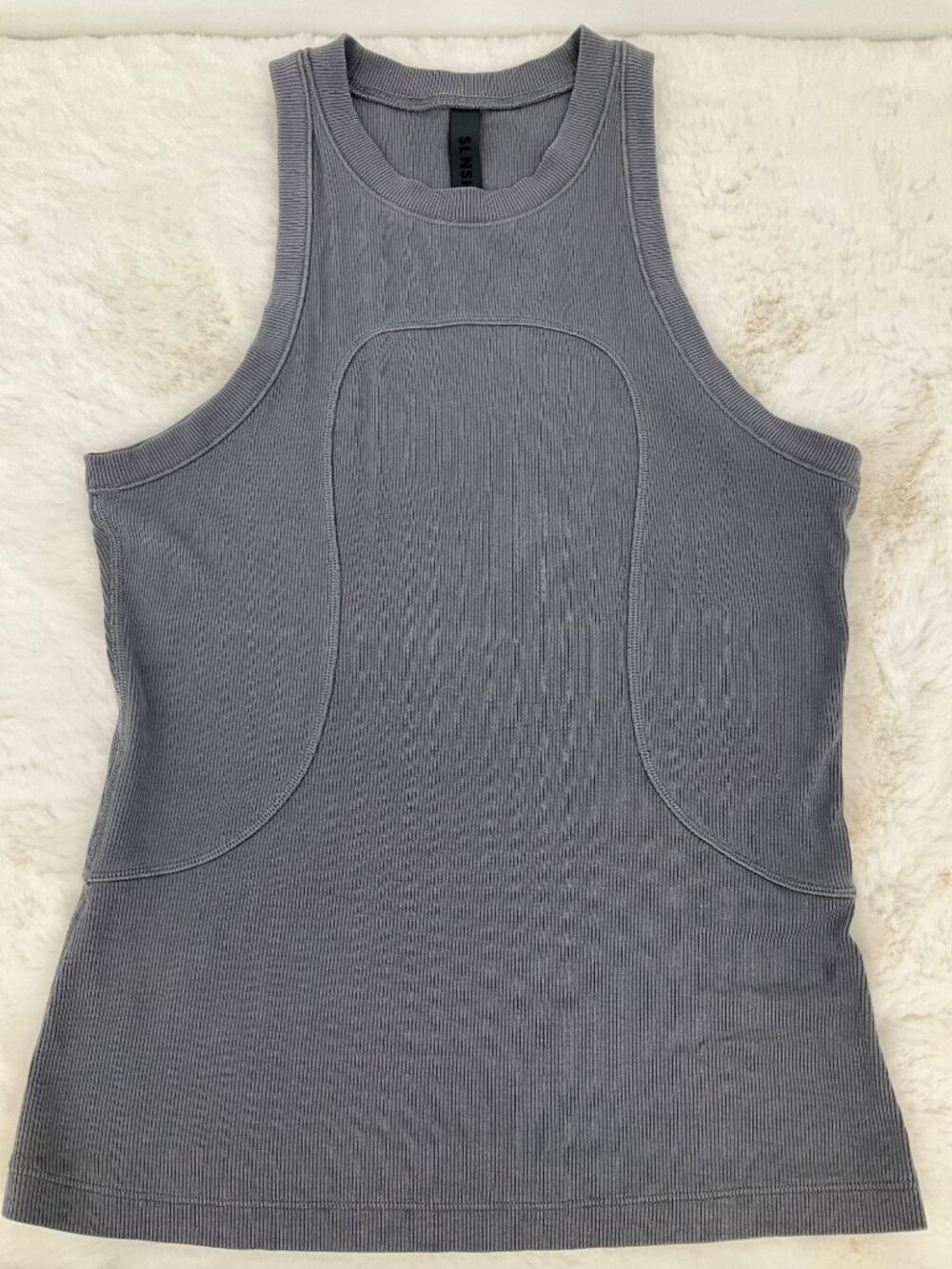 Lululemon Ribbed Modal Sleeveless Tank SLNSH Collection Grey size 6 - Picture 2 of 9